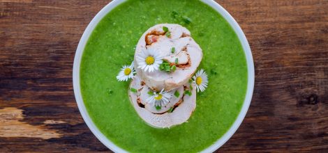 Krem z zielonego groszku