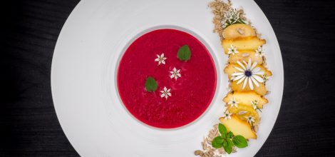 Krem z pieczonych buraków