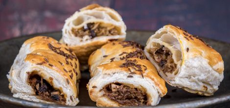 Paszteciki z kapustą i grzybami